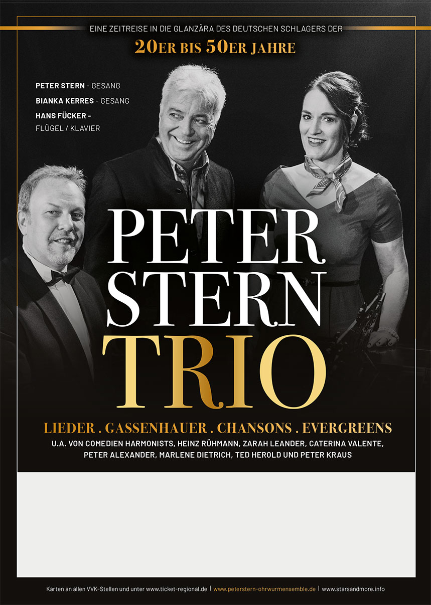 Plakat PeterStern TRIO A3 4c 3mmB
