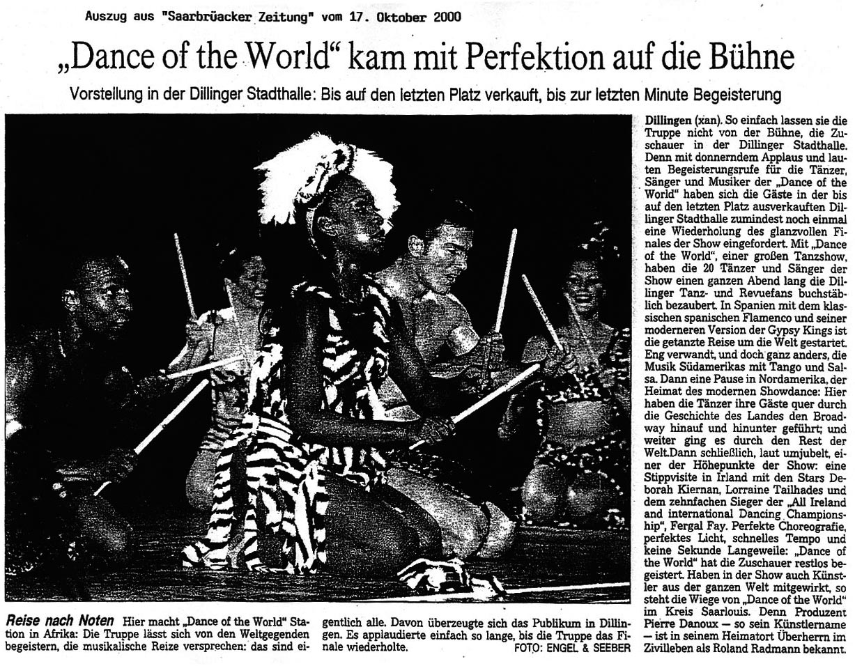 Dance of the World Pressestimmen